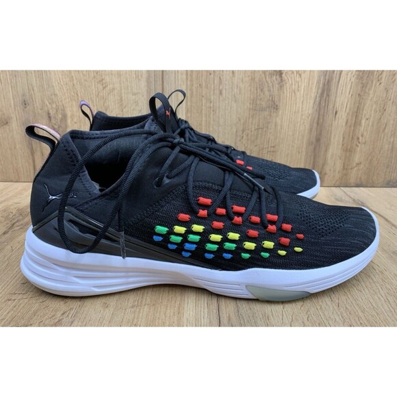 Puma Mantra Heat Map Training Sneaker Shoes Mens Size US 13 Black Running Joggin - Picture 2 of 15